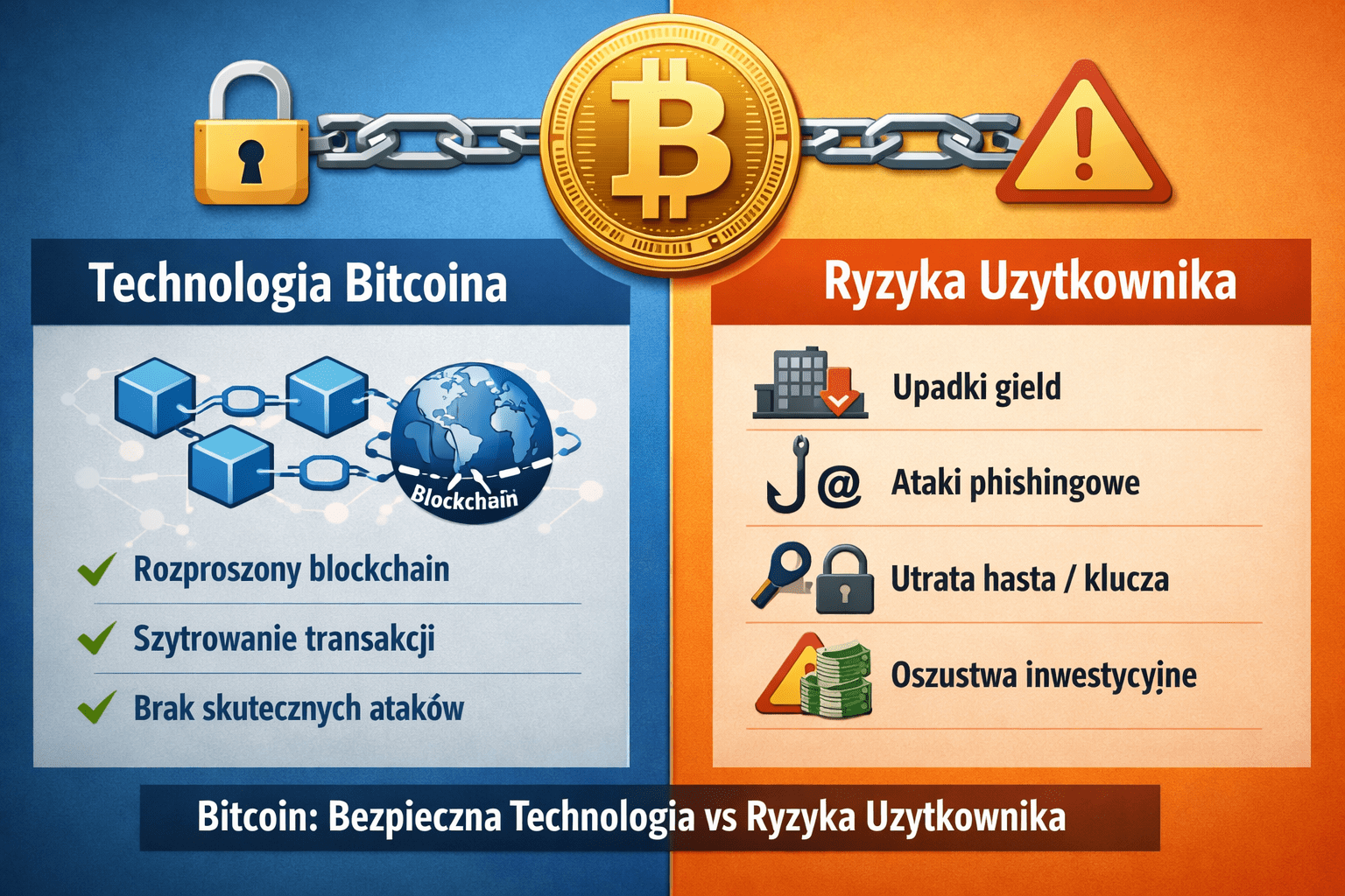 czy bitcoin jest bezpieczny – technologia bitcoina vs ryzyka użytkownika